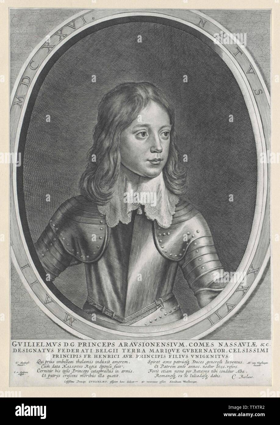 Wilhelm II., Prinz von Oranien, Graf von Nassau, Additional-Rights - Clearance-Info - Not-Available Stockfoto