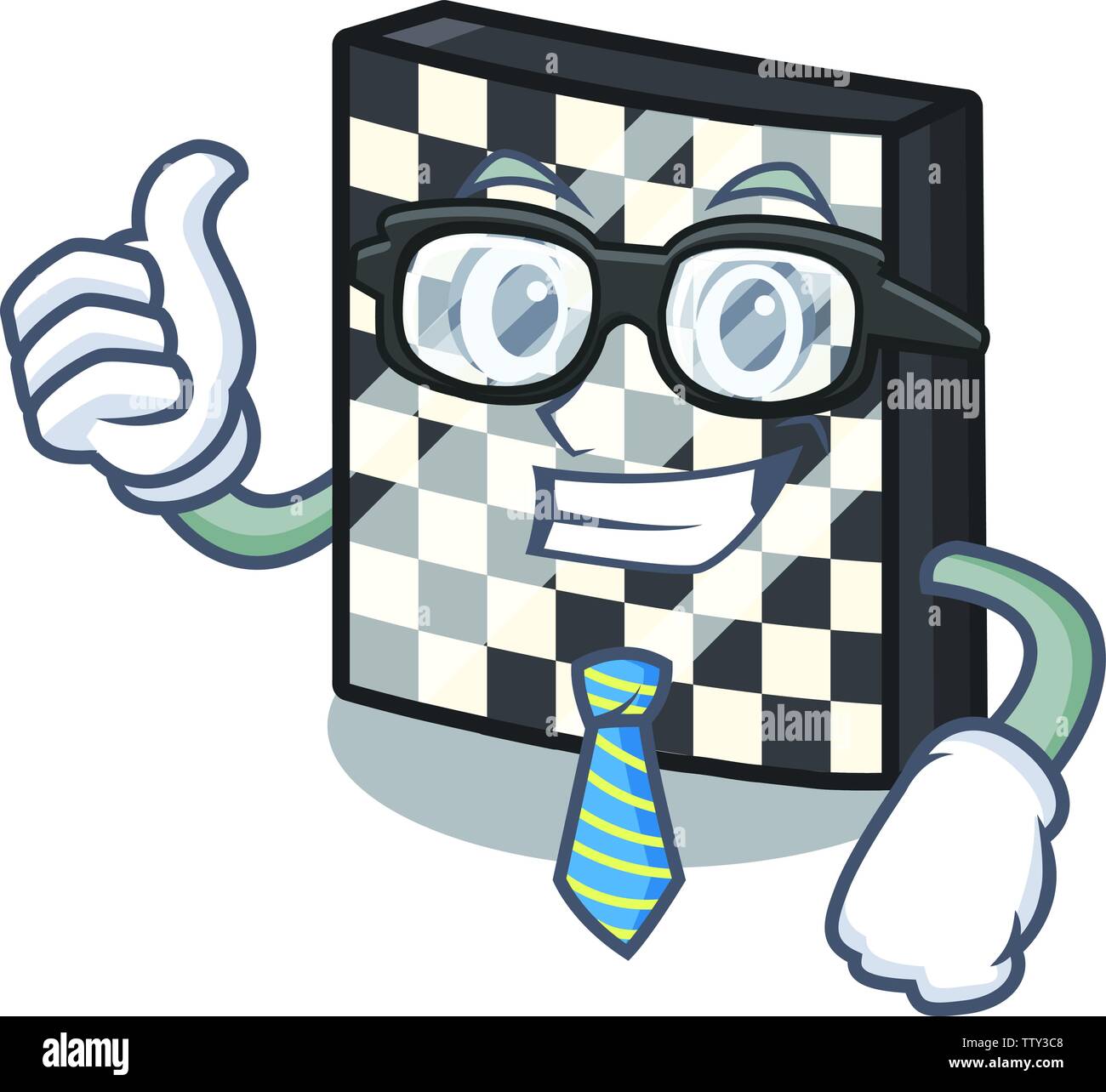 BusinessmanBusinessman Schachbrett in der ein Cartoon Form Stock Vektor