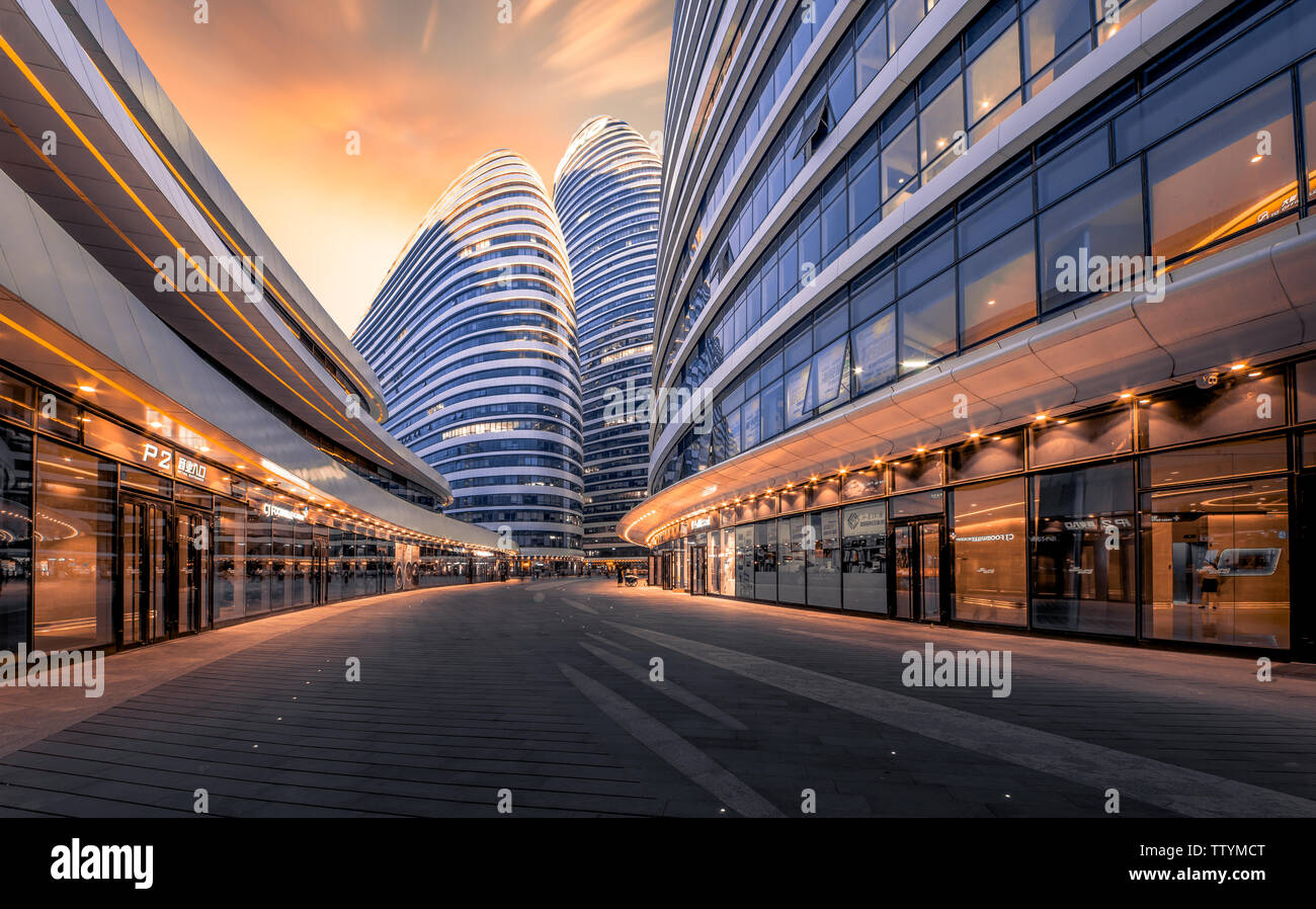 Beijing Wangjing SOHO Stockfoto