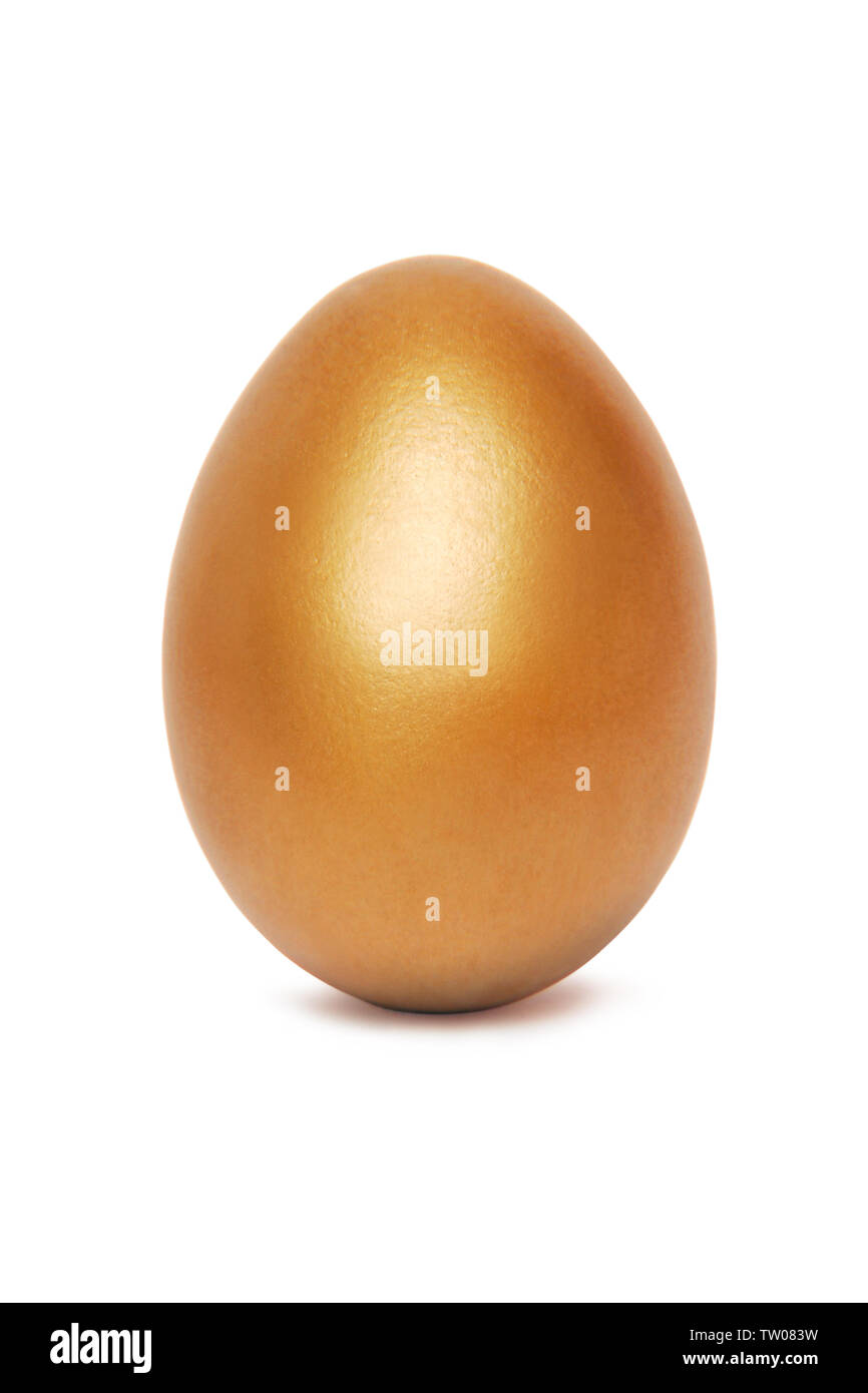 Nahaufnahme eines goldenen Eies Stockfoto