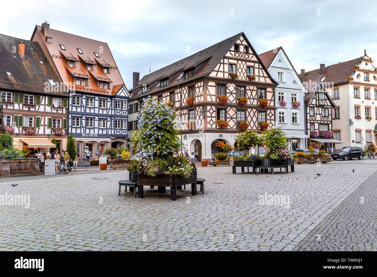 Fachwerkhäuser in Gengenbach, Deutschland, historische Altstadt und touristisches Ziel der westlichen Schwarzwald Stockfoto