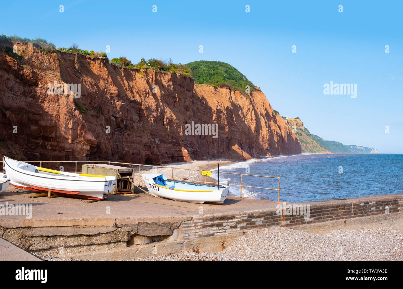 Boote in Honiton, Devon Stockfoto