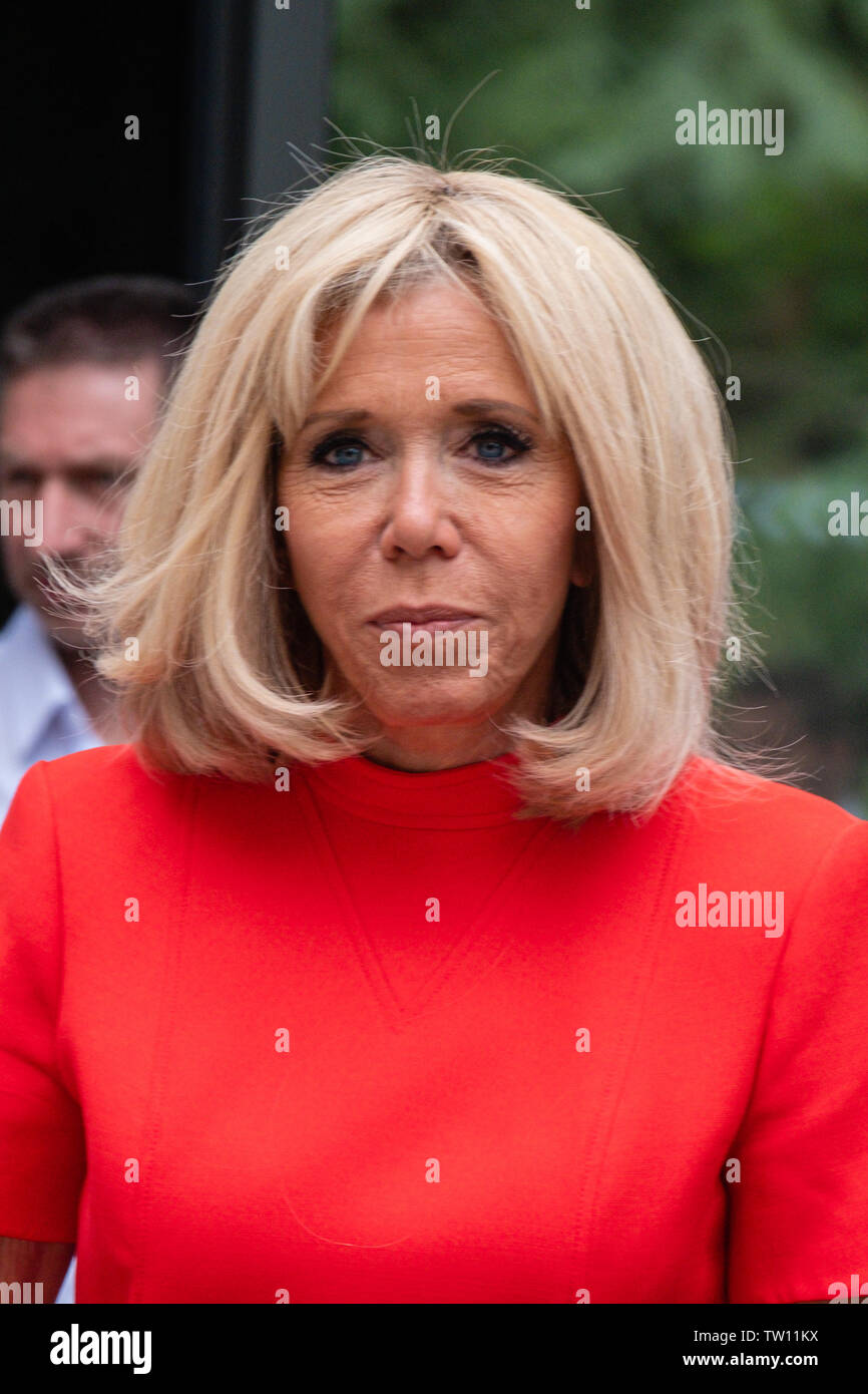 Brigitte Längestrich, First Lady von Frankreich. Stockfoto