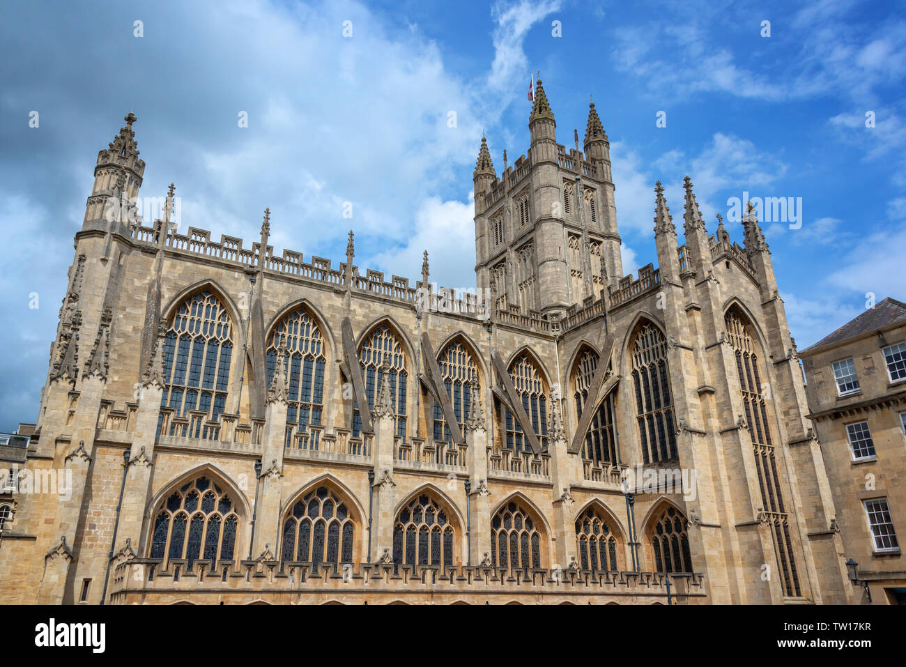 Die Abtei von Bath, Somerset, Vereinigtes Königreich Stockfoto