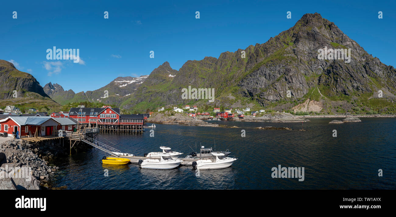 Å, Moskenes, Lofoten-Inseln, Norwegen Stockfoto