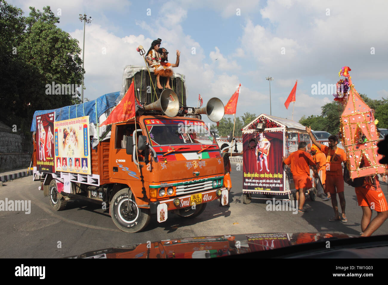 Kawad yatra, Indien Stockfoto