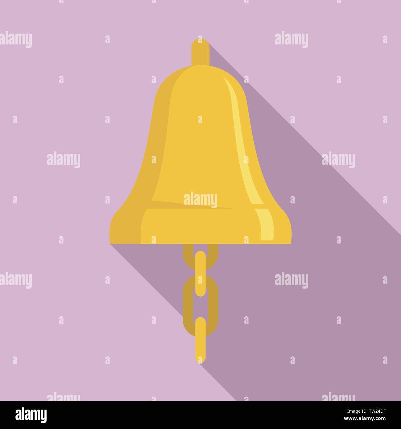 Sailor Glockensymbol. Flache Darstellung von Sailor bell Vektor Symbol für Web Design Stock Vektor