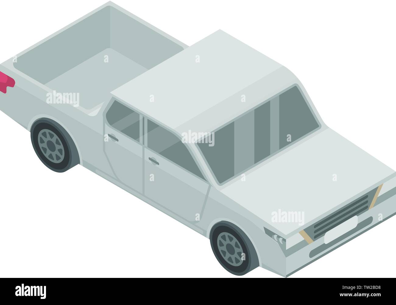 Us-pickup Symbol, isometrische Stil Stock Vektor