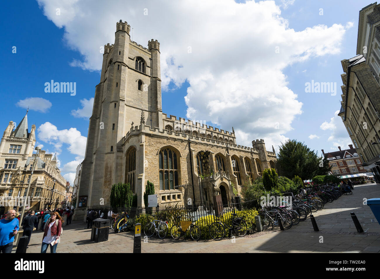 Große Kirche St Mary's University Cambridge 2019 Stockfoto