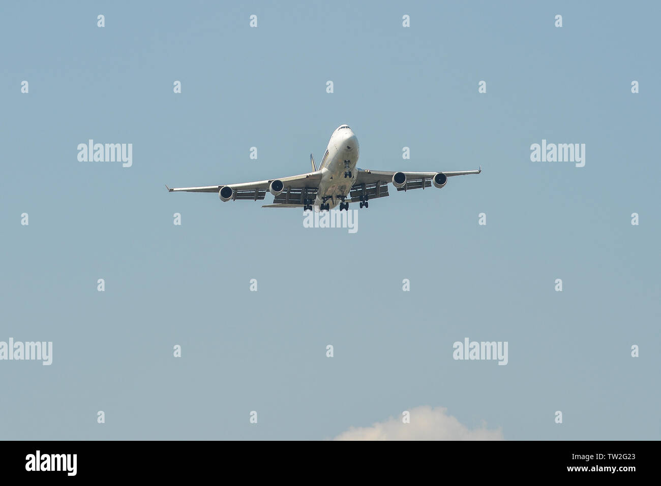 Bangkok, Thailand - 21.April 2018. B-LRR Cathay Pacific Airbus A350-900 in Bangkok Suvarnabhumi International Airport (BKK). Stockfoto