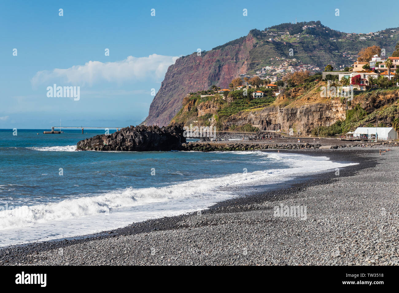 Praia Formosa, Funchal, Madeira 2018 Stockfoto