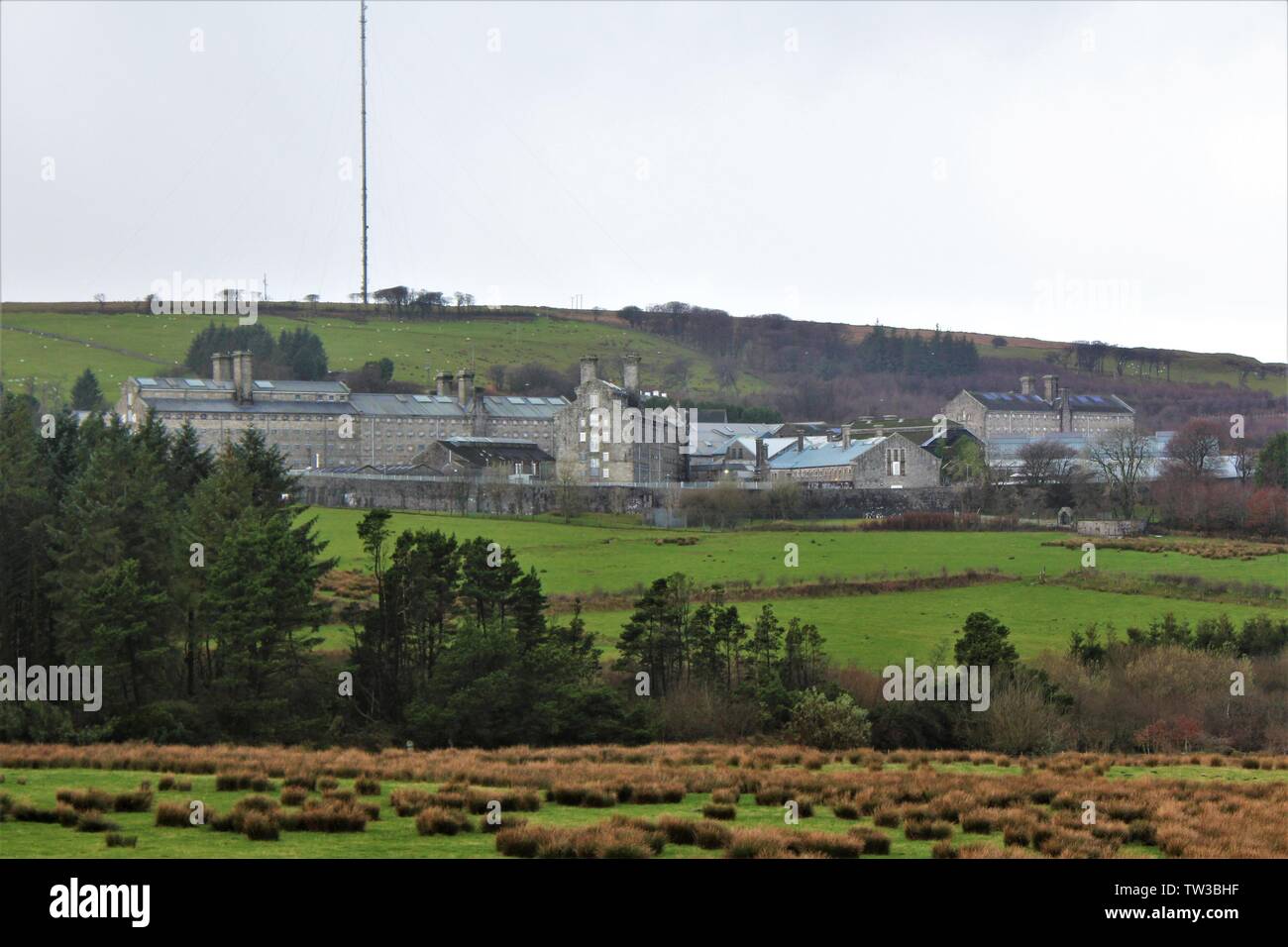 HMP Dartmoor, eine Regierung ausgeführt, Kategorie C, mens Gefängnis, in Dartmoor National Park, in Devon, England. Stockfoto