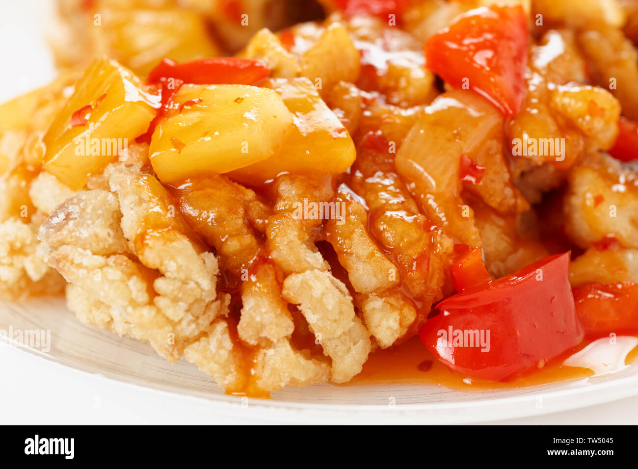Frittierte Karpfen in süß-saurer Sauce Stockfoto