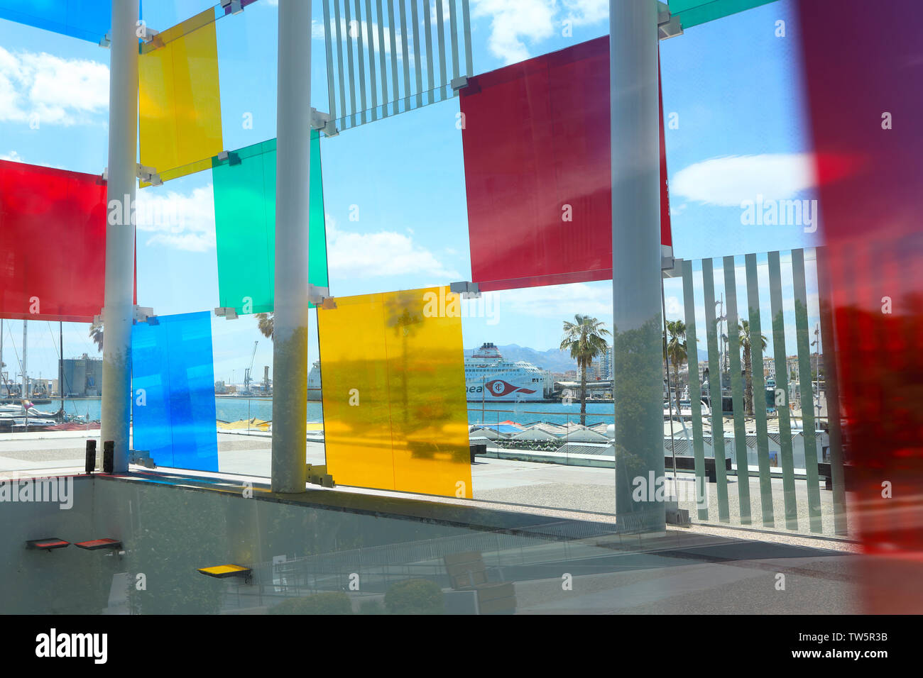 Zentrum Pompidou Malaga Stockfotos und bilder