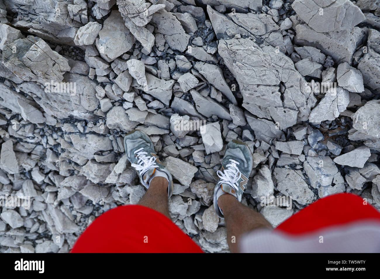 Ich habe gerade oben auf dem Hügel stieg niemand vorher nicht Stockfoto