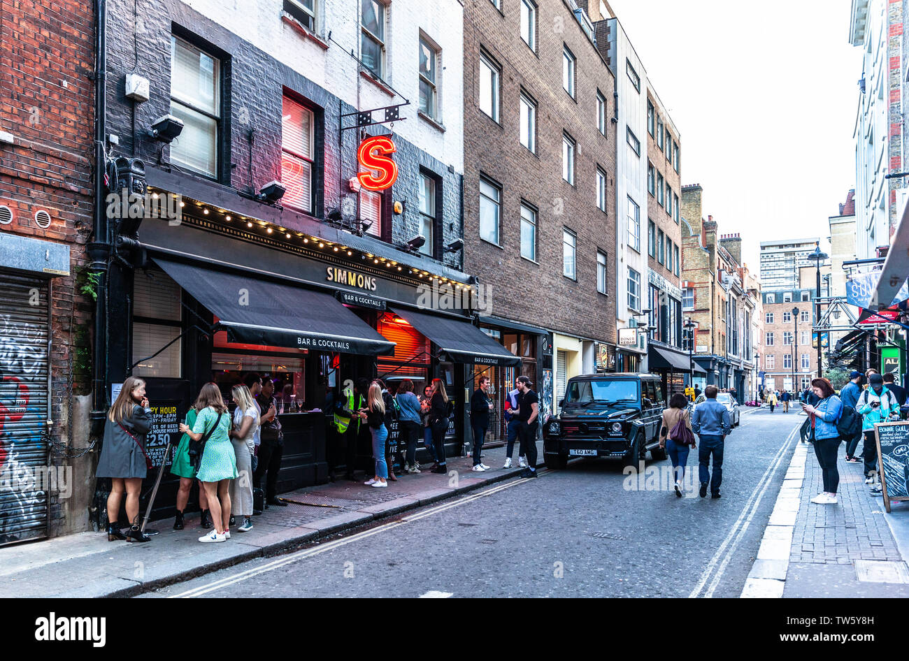 Bateman Street, Soho, London W1D, England, UK. Stockfoto