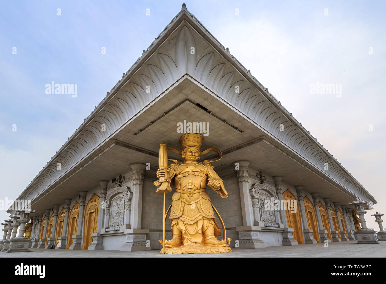 Buddhistische Architektur in Xinglong kulturellen Court, Yanzhou Stadt, Provinz Shandong Stockfoto