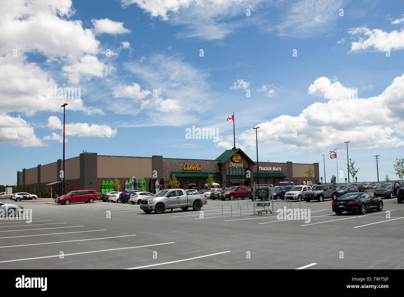 Dartmouth, Nova Scotia, Kanada - Juni 15, 2019: Cabelas in Dartmouth Crossing Stockfoto