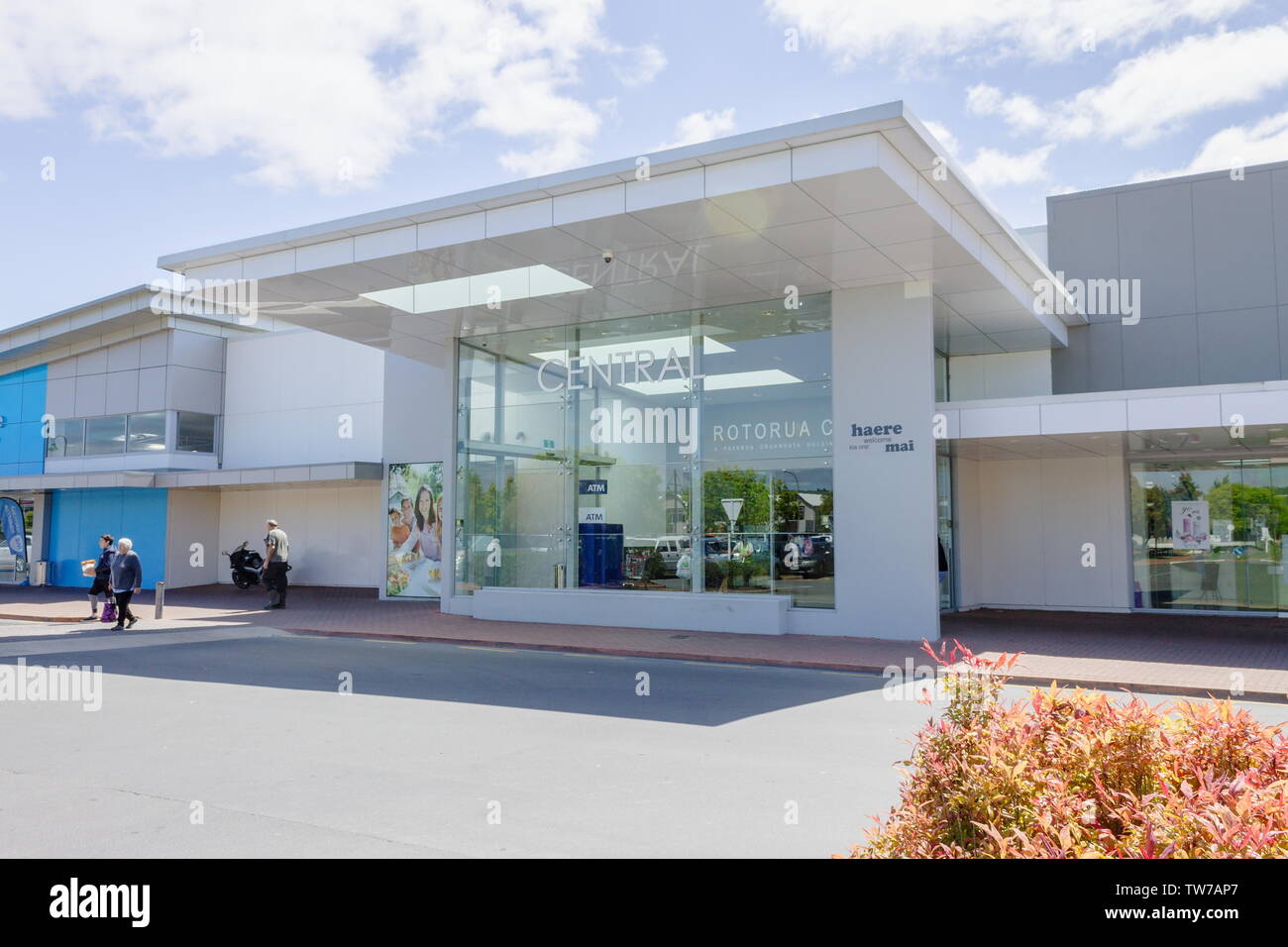 Rotorua, Neuseeland - Oktober 15, 2018: Eingang nach Rotorua's Central Shopping Mall bei 1170 Amohau Straße. Stockfoto