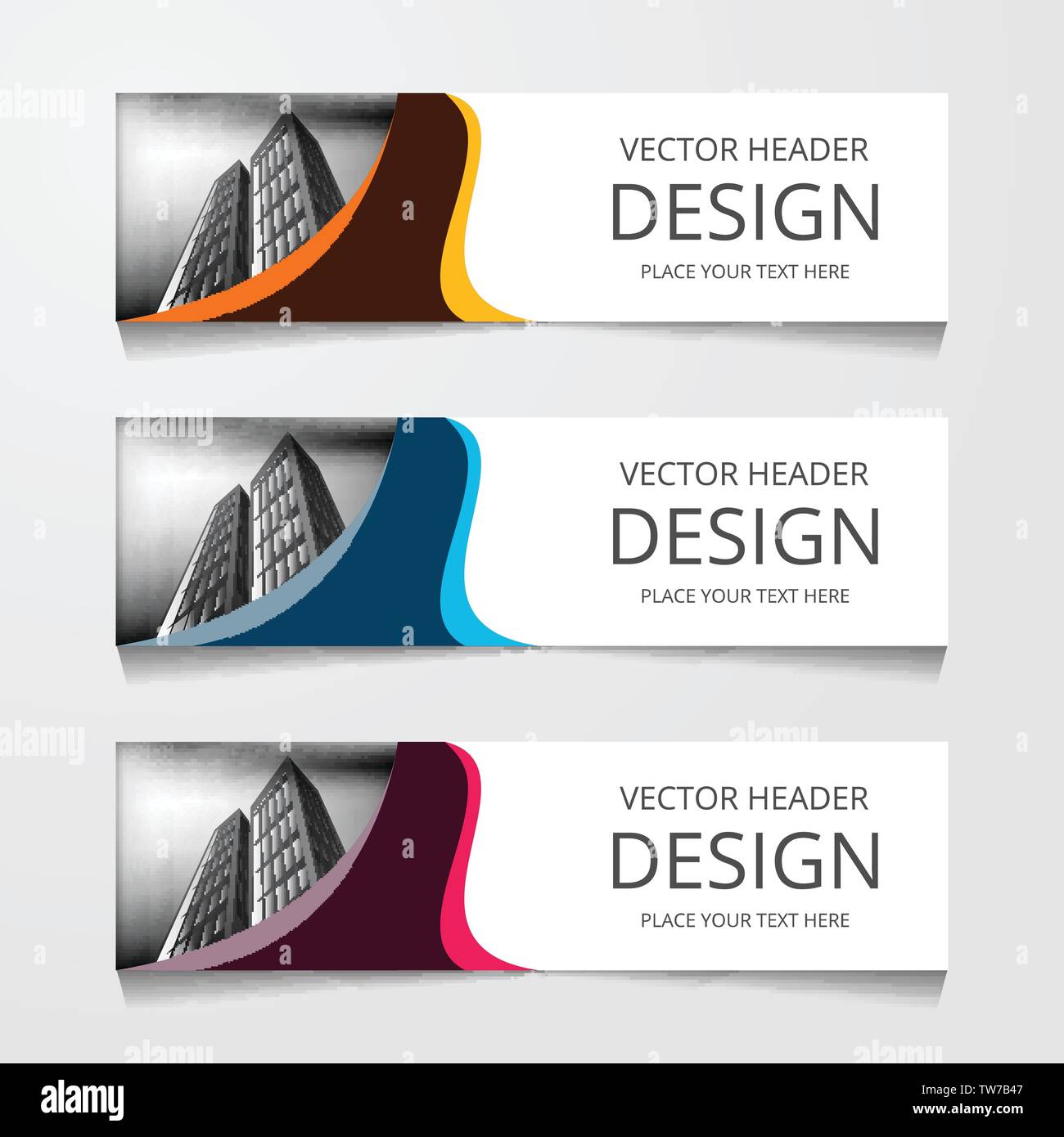 Zusammenfassung Web Banner Design Hintergrund oder Header Templates Stock Vektor