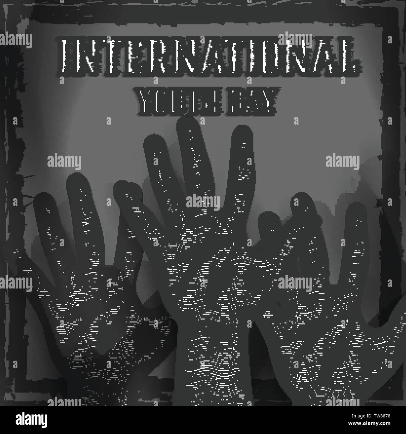 Internationaler Tag der Jugend Vector Illustration Stock Vektor
