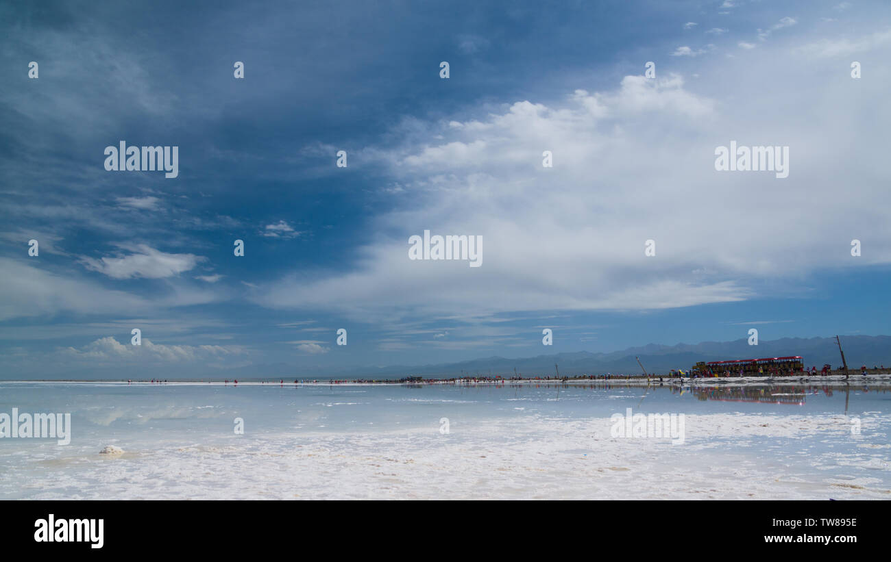 Tee qinghai See Stockfoto