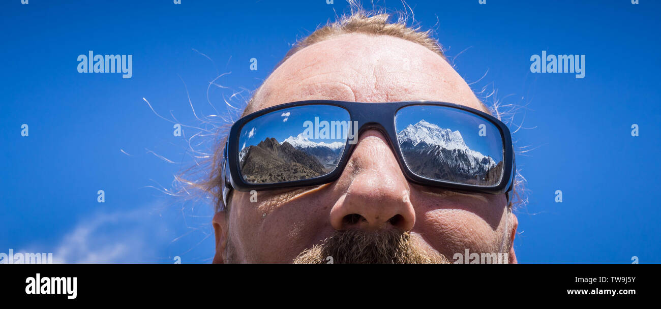 Mit Blick auf die unteren Mustang Tal nr Jomson, Nepal Stockfoto