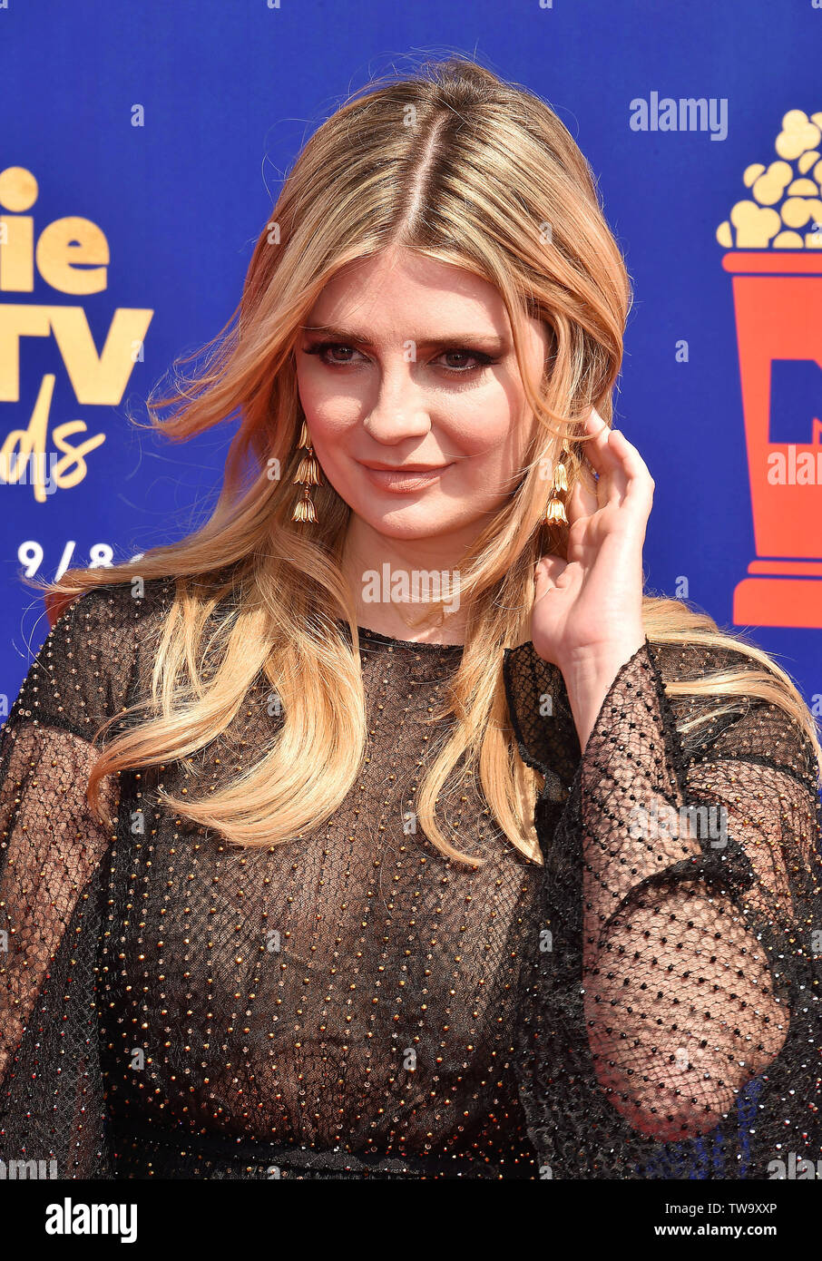 SANTA MONICA, CA - 15. Juni: Mischa Barton besucht die 2019 MTV Movie und TV Auszeichnungen bei Barker Hangar am 15. Juni 2019 in Santa Monica, Kalifornien. Stockfoto