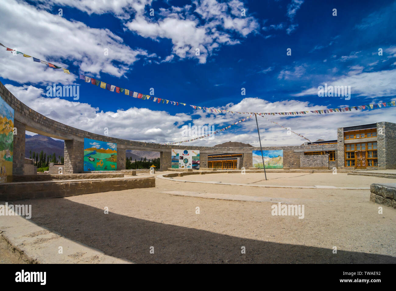 Druk Padma Karpo Schule oder Rancho Schule, Ladakh, Indien. Stockfoto