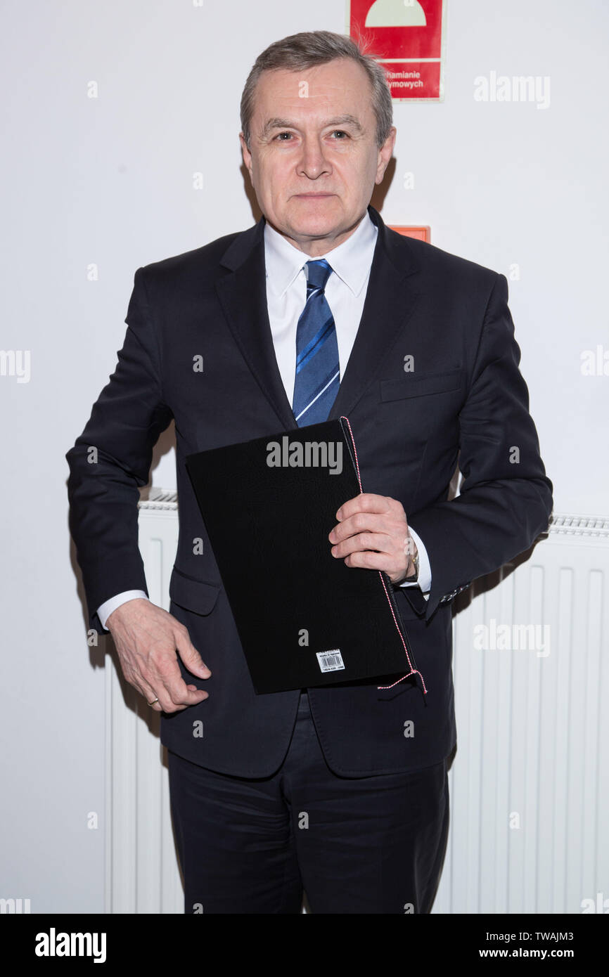 Piotr Glinski - polnischer Politiker, Stellvertretender Premierminister, Minister für Kultur und nationales Erbe Stockfoto