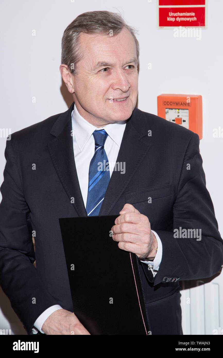 Piotr Glinski - polnischer Politiker, Stellvertretender Premierminister, Minister für Kultur und nationales Erbe Stockfoto