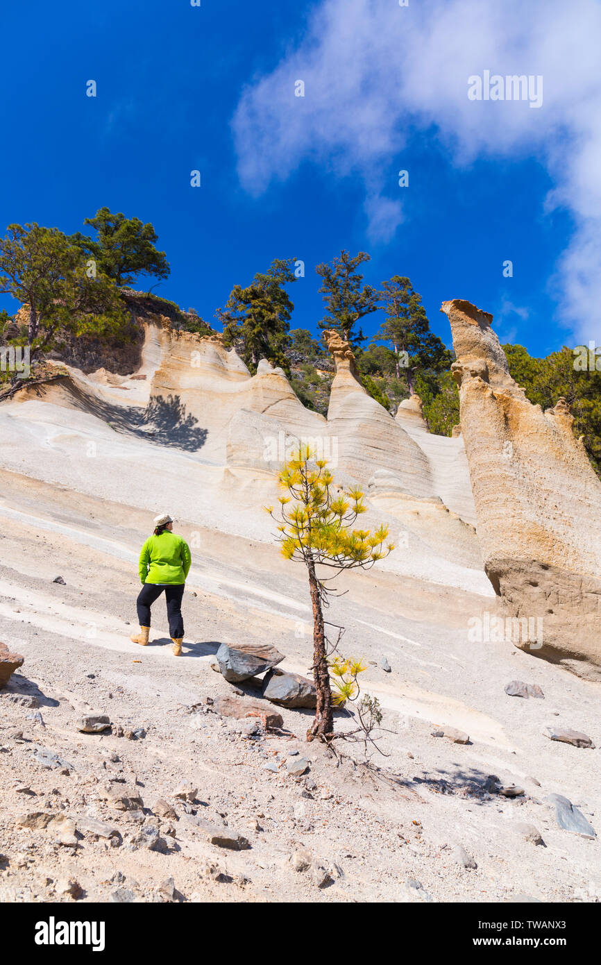 Mondlandschaft, Corona Forestal Naturpark, Vilaflor, Teneriffa, Kanarische Inseln, Spanien, Europa Stockfoto