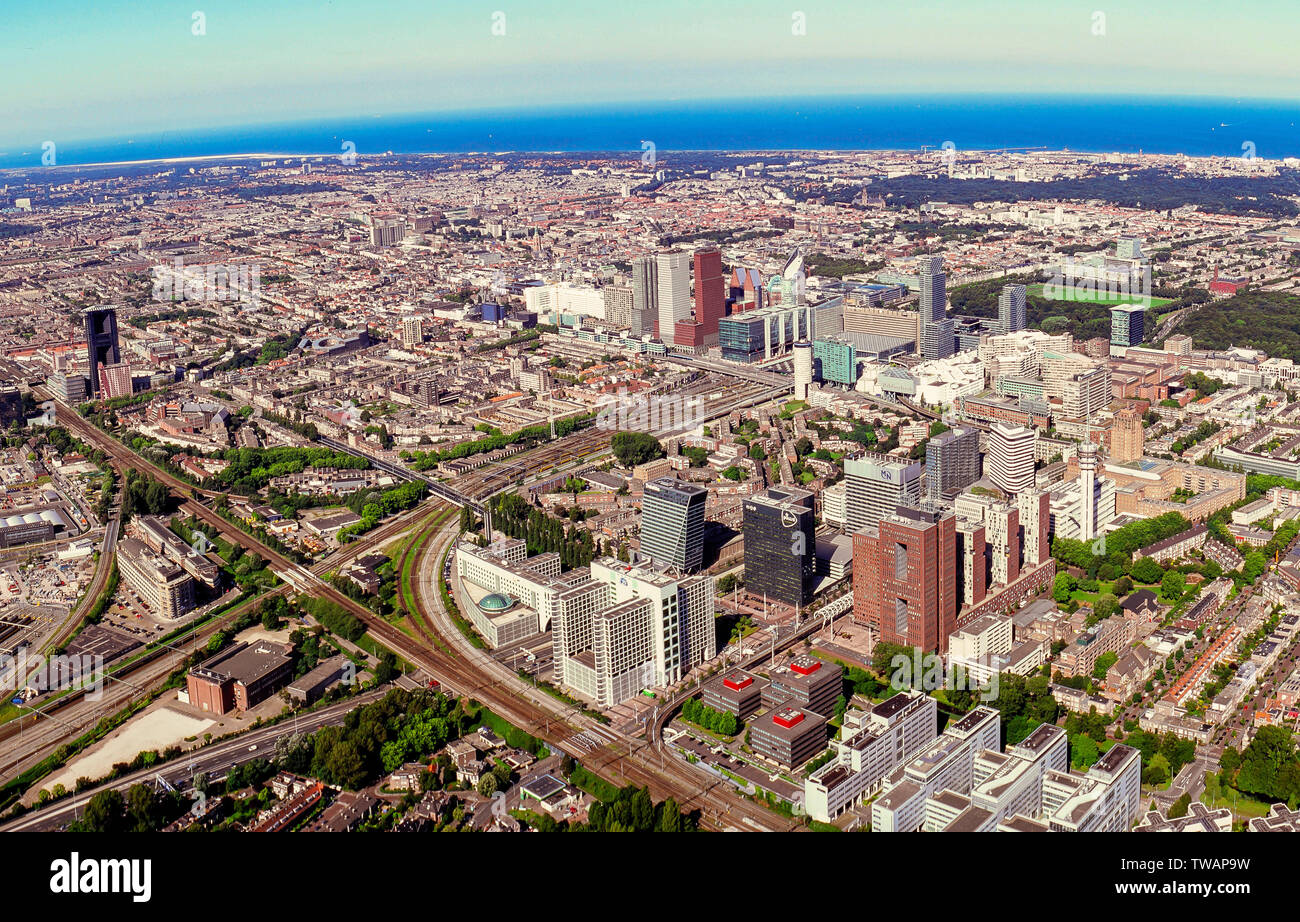 Panorama Antenne von Den Haag in den Niederlanden Stockfoto