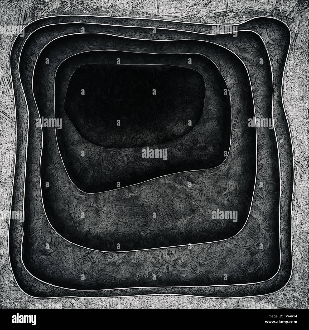 Geometrische Hintergrund. Nachbildung einer Bleistiftzeichnung Stockfoto