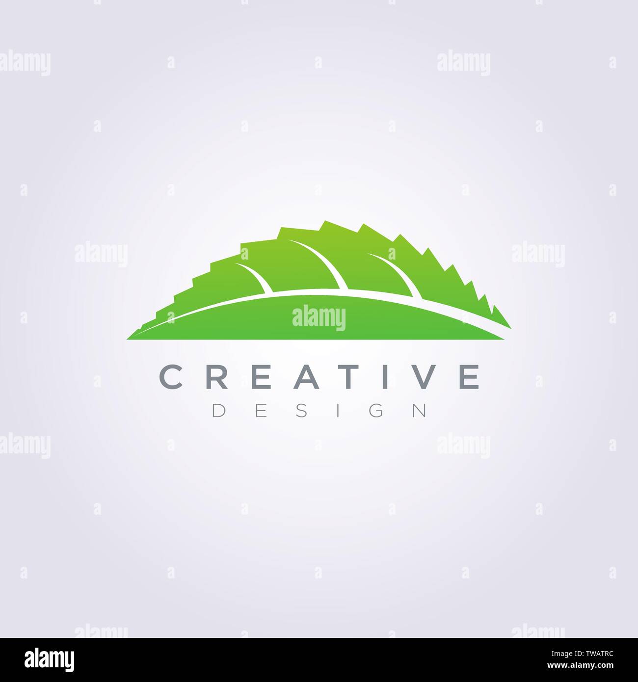 Blatt Vector Shape Design Clipart Symbol Logo Kunst Vorlage. Stock Vektor