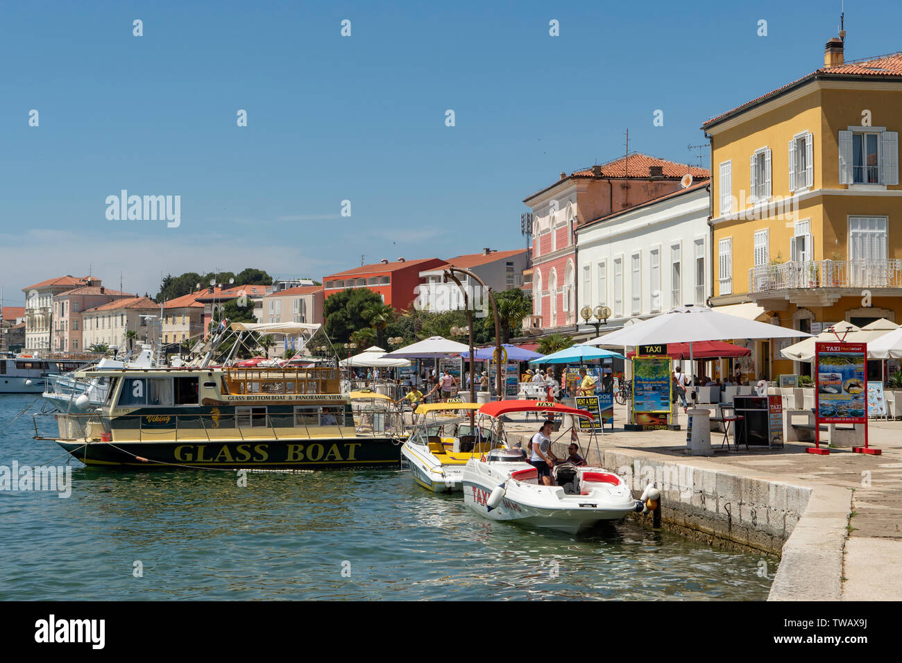 Hafen von Porec, Kroatien Stockfoto