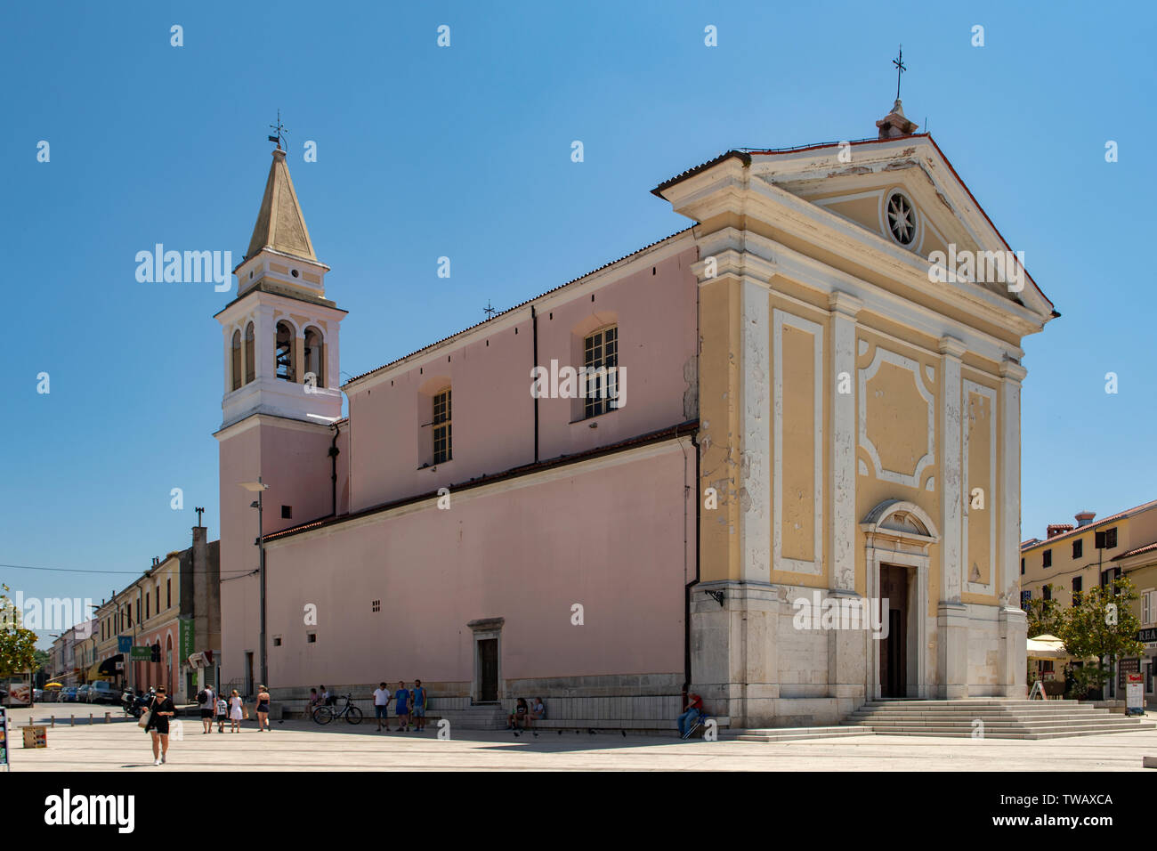 Kirche der Jungfrau Maria der Engel, Porec, Kroatien Stockfoto