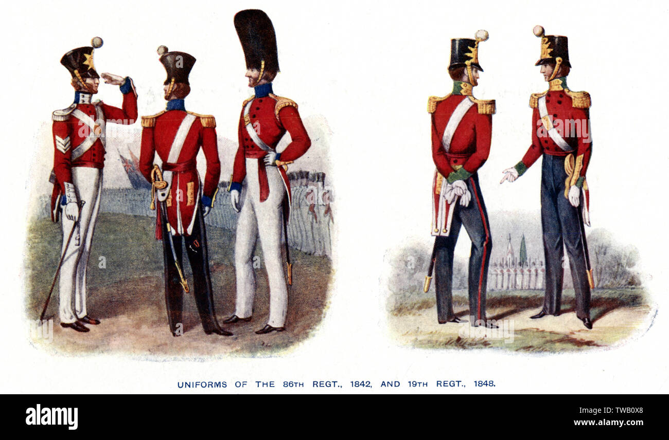 Britische Infanterie Stockfoto