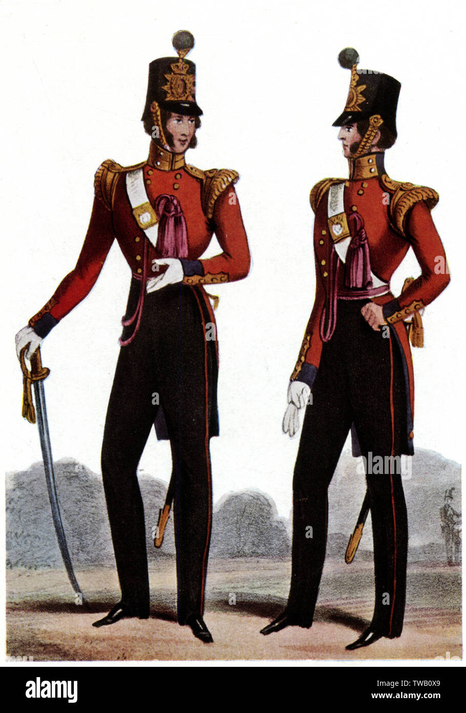 Britische leichte Infanterie von 13. Stockfoto