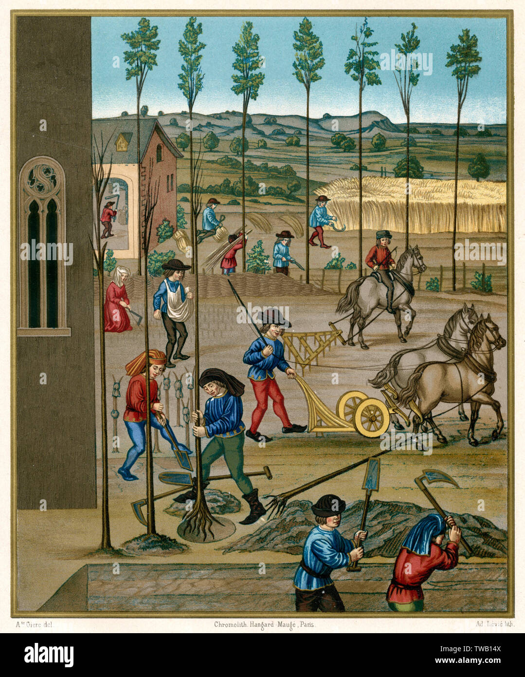 LAND DES 15TH. JAHRHUNDERTS Stockfoto