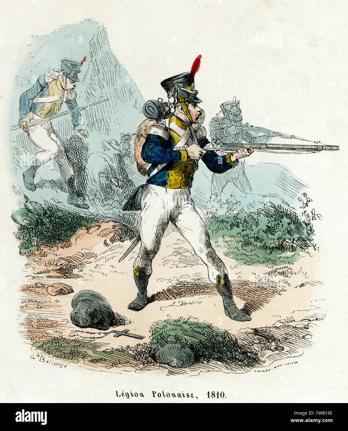 POLNISCHE LEGION 1810 Stockfoto
