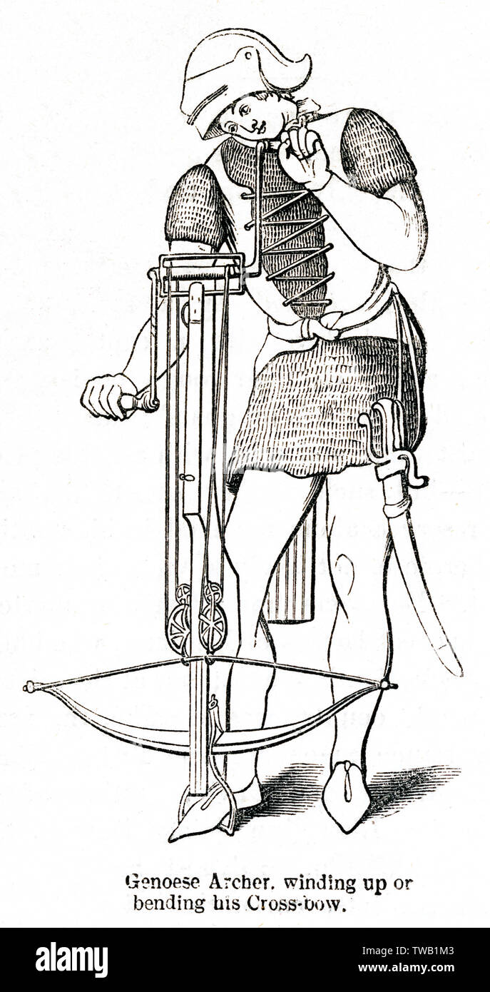 Genoesischer Bogenschütze Stockfoto