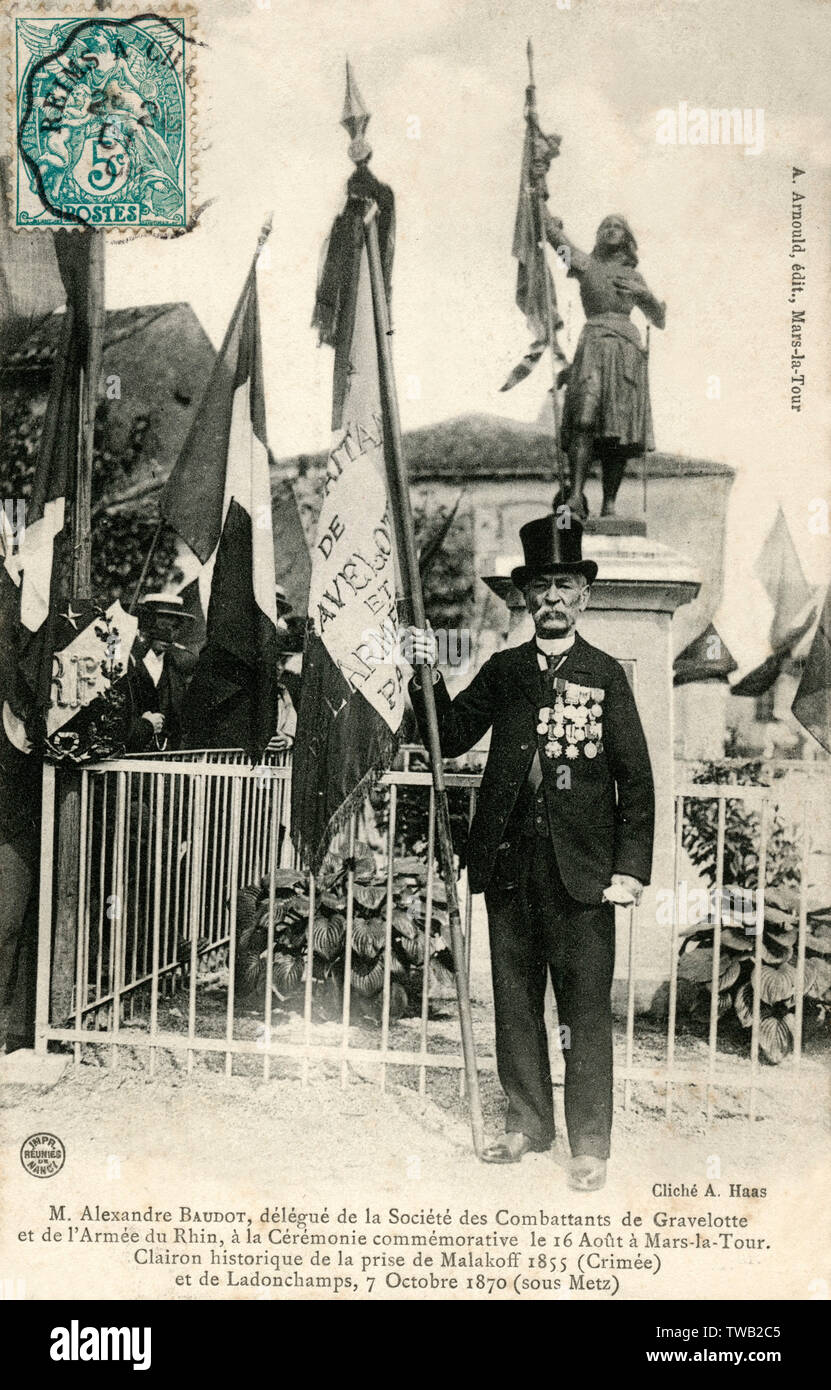 Alexandre Baudot - Malakoff Historical Clarion - Bugler Stockfoto