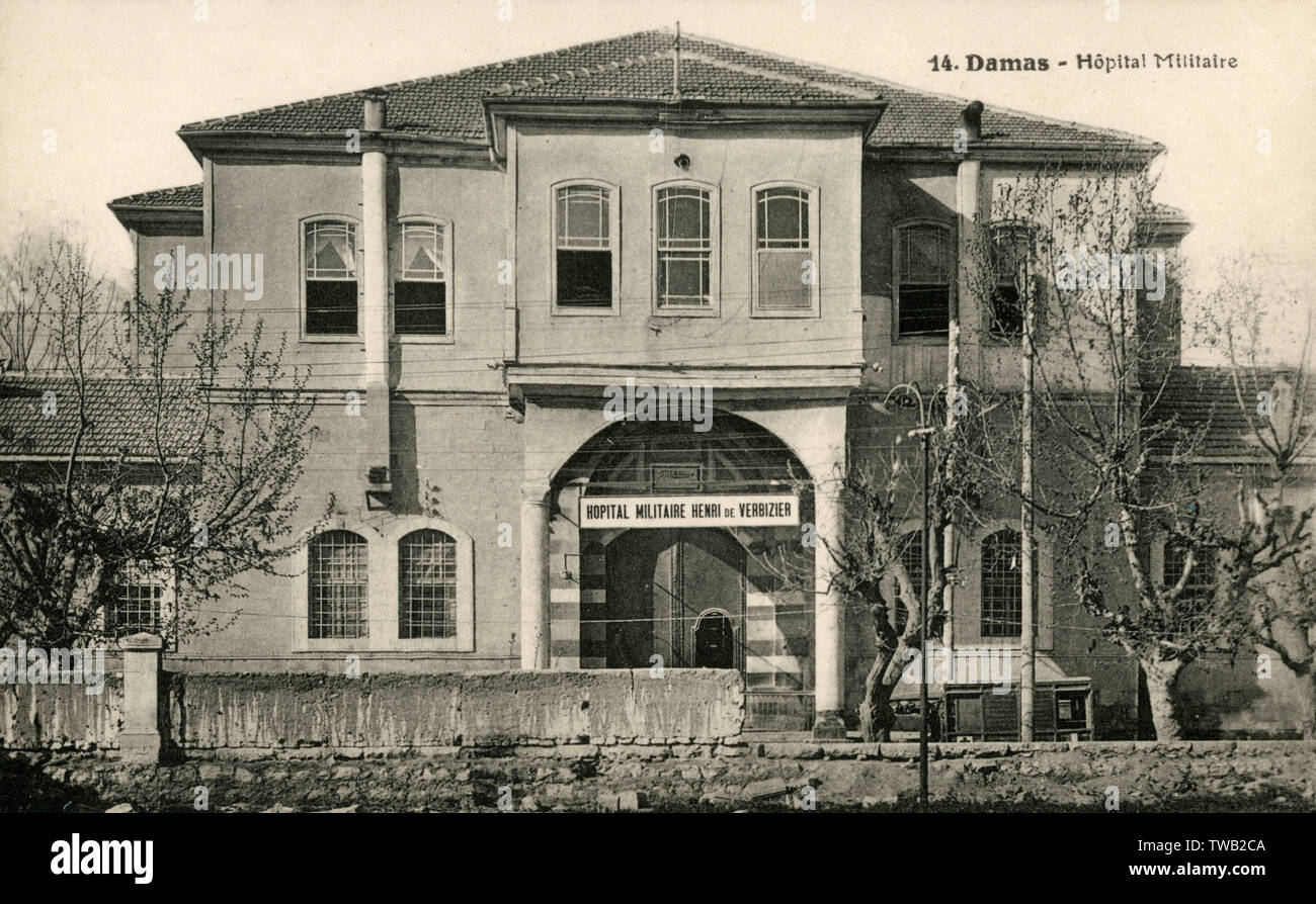 Französisches Militärkrankenhaus, Damskus, Syrien Stockfoto
