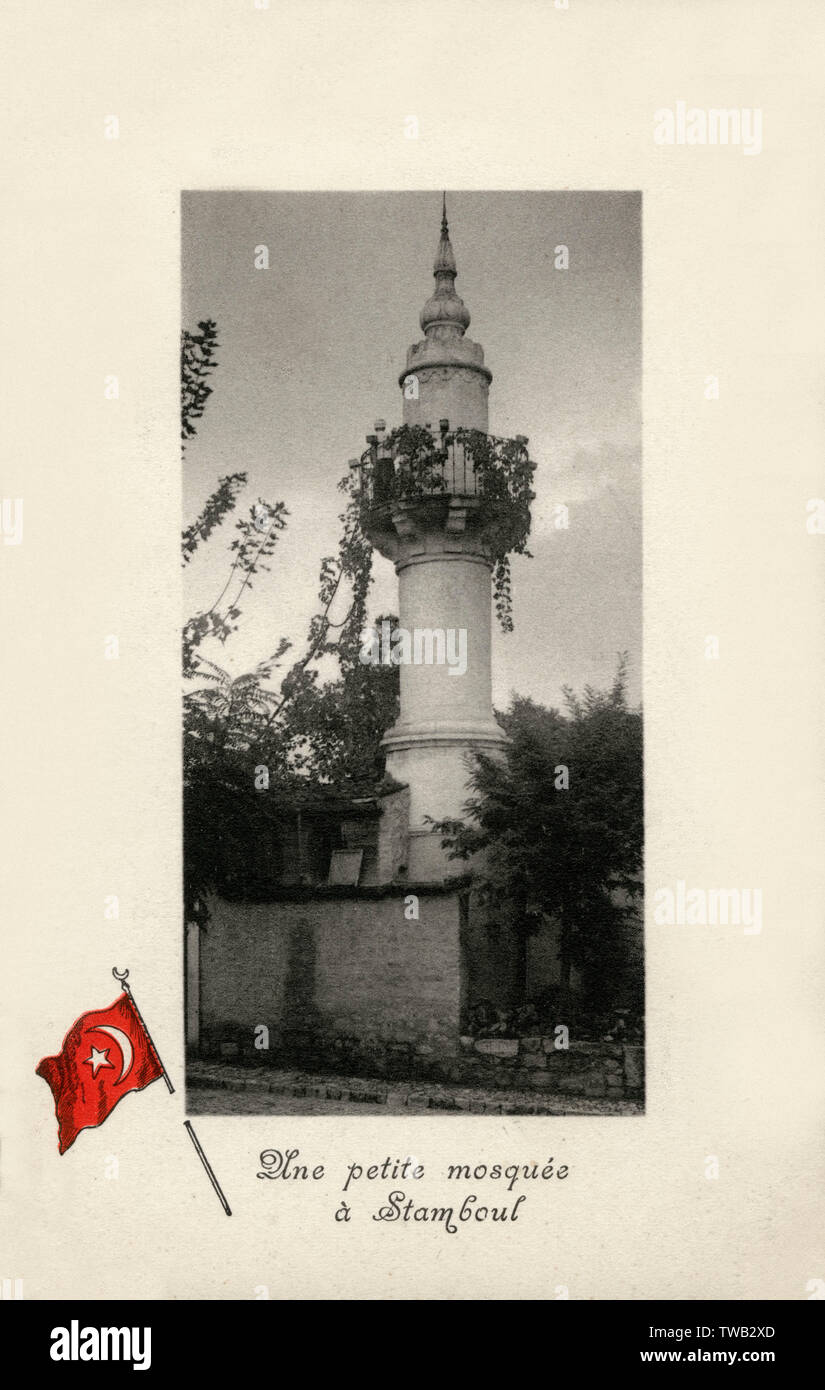 Typische kleine Moschee in Istanbul, Türkei Stockfoto