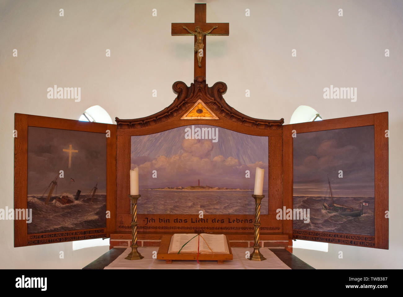 Deutschland, Schleswig-Holstein, Band in Wittduen auf Insel Amrum, Nordseeküste. Stockfoto