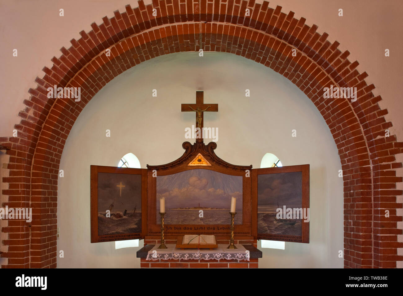 Deutschland, Schleswig-Holstein, Band in Wittduen auf Insel Amrum, Nordseeküste. Stockfoto