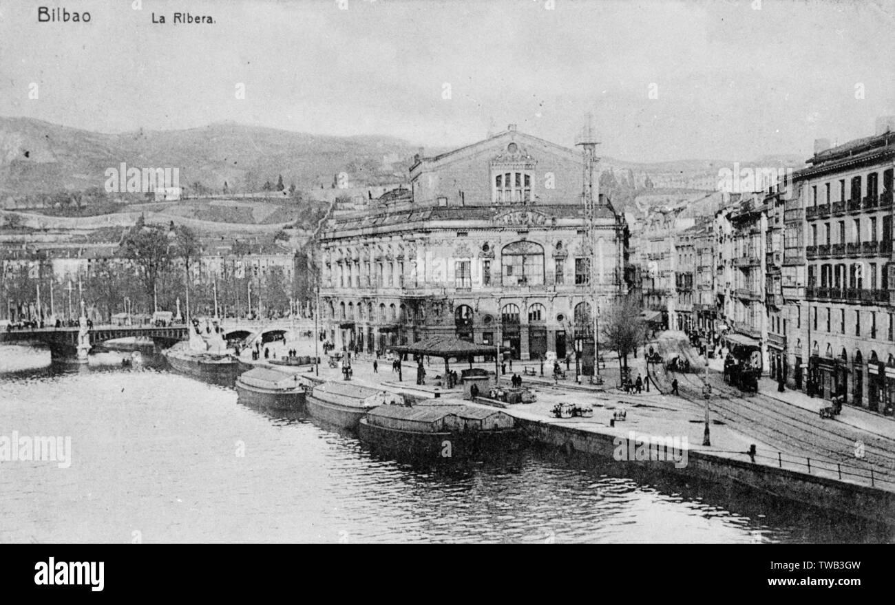 La Ribera (Riverside), Bilbao, Spanien Stockfoto