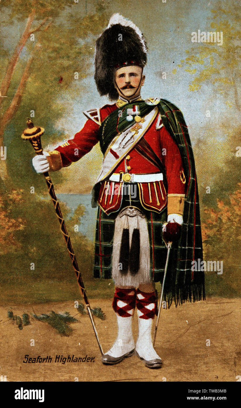 Seaforth Highlander Stockfoto