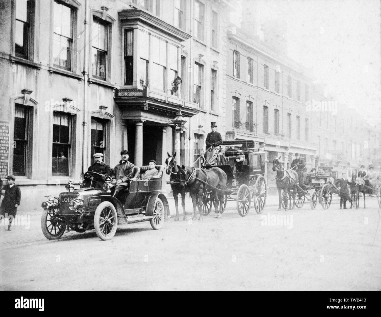 Swan Hotel, High Street, Newport Pagnell, Buckinghamshire Stockfoto